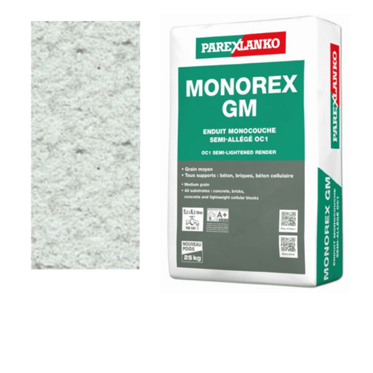 BM003826-48 Parex Monorex GM 25kg V20 Astral Green | Pallet of 48 Monocouche One-Coat Render