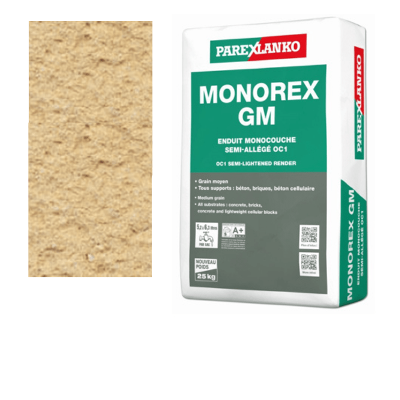 BM003828-48 Parex Monorex GM 25kg R40 Petal Pink | Pallet of 48 Monocouche One-Coat Render