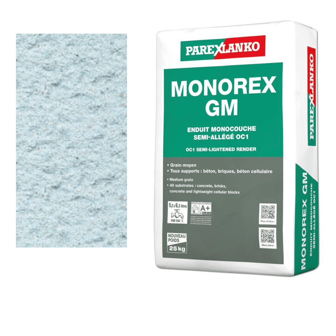BM004050-48 Parex Monorex GM 25kg B10 Moonscape | Pallet of 48 Monocouche One-Coat Render