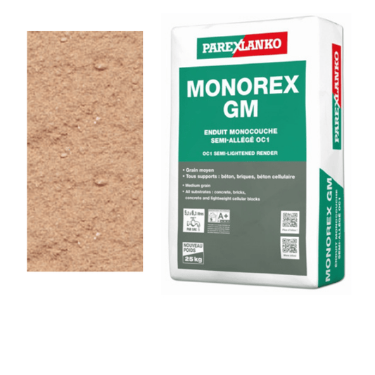 BM004126-48 Parex Monorex GM 25kg R50 Old Rose | Pallet of 48 Monocouche One-Coat Render