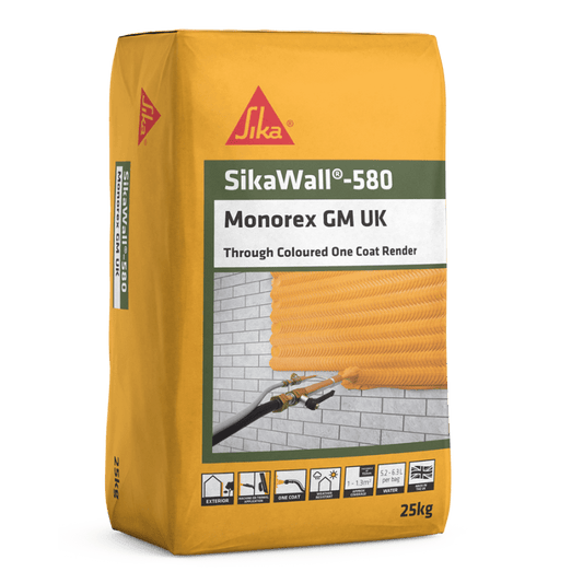 BM011438-40 Parex (Sikawall 580) Monorex GM LW1 Limestone White 25kg | Pallet of 40 Monocouche One-Coat Render