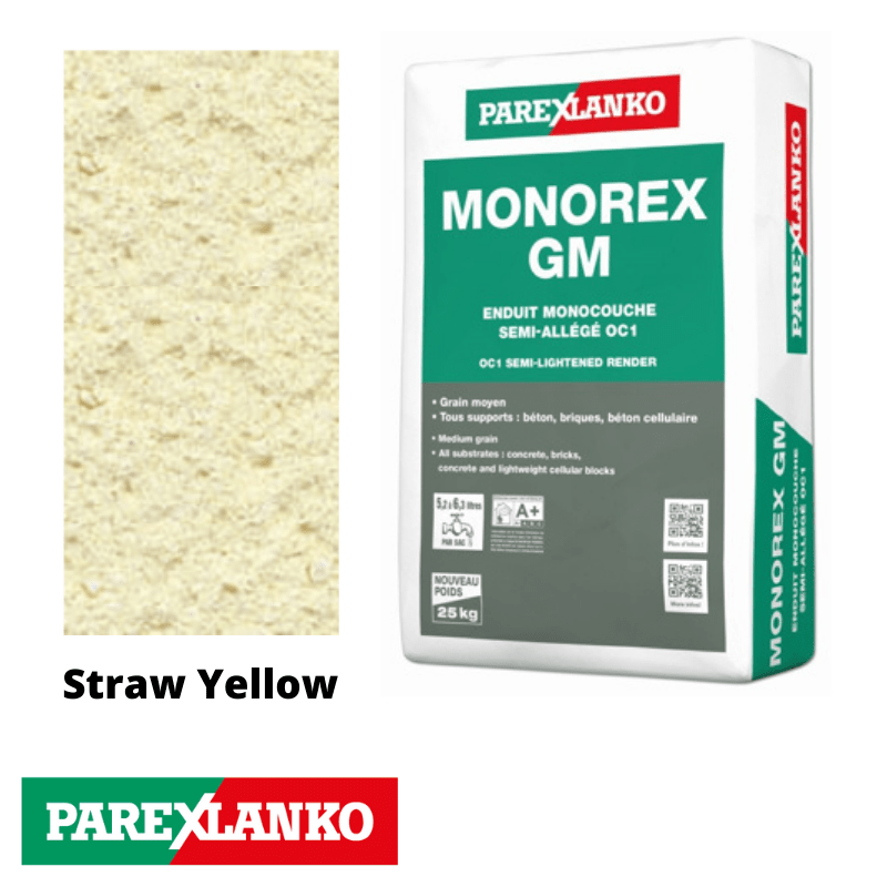 Parex Parex Monorex GM 25kg J50 Straw Yellow | Pallet of 48 Parex Monorex GM