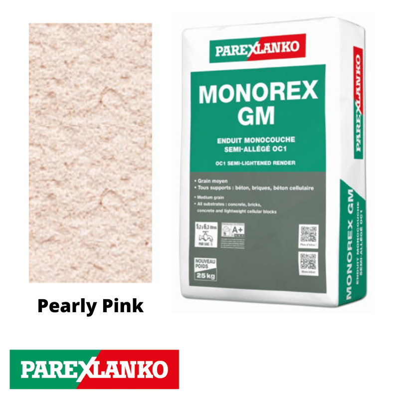 Parex Parex Monorex GM 25kg R10 Pearly Pink | Pallet of 48 Parex Monorex GM