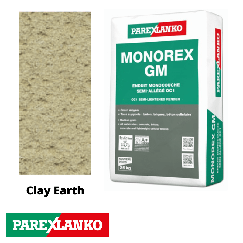BM004153-48 Parex Parex Monorex GM 25kg T30 Clay Earth | Pallet of 48 Parex Monorex GM