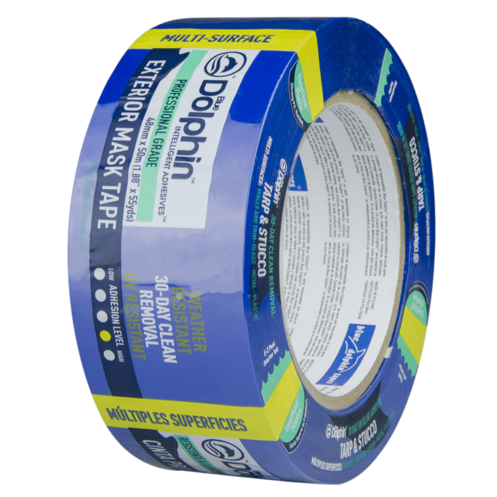 RD00919 Blue Dolphin Blue Dolphin Tarp & Stucco Exterior Tape 48mm X 50m Exterior Tape