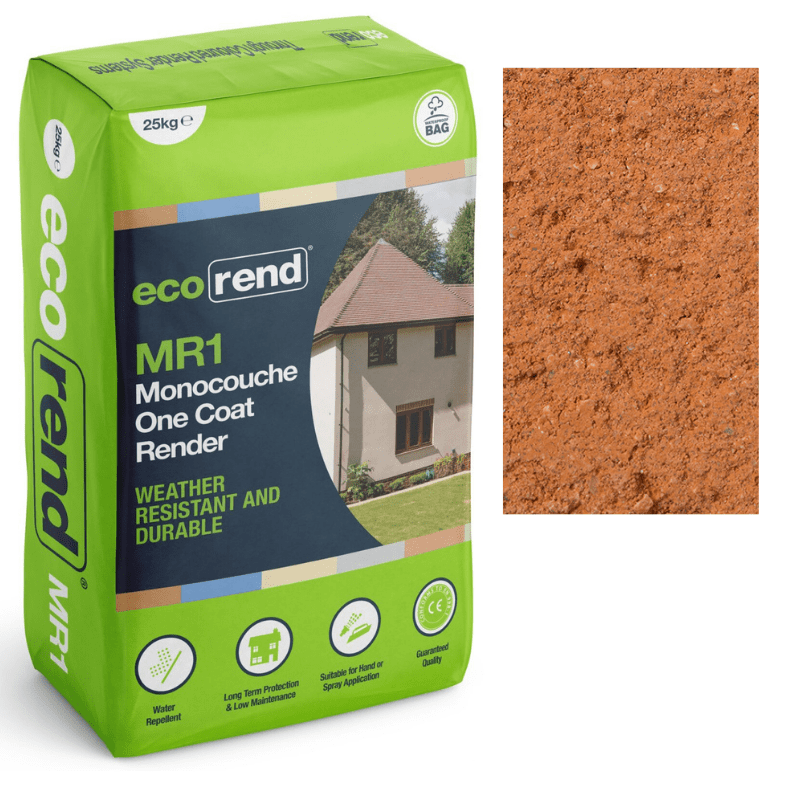 RD00874 EcoRend MR1 EcoRend Monocouche One Coat Render- 25kg Tudor Rose Pallet 40 x Bags / 7 Working Days EcoRend Monocouche Render