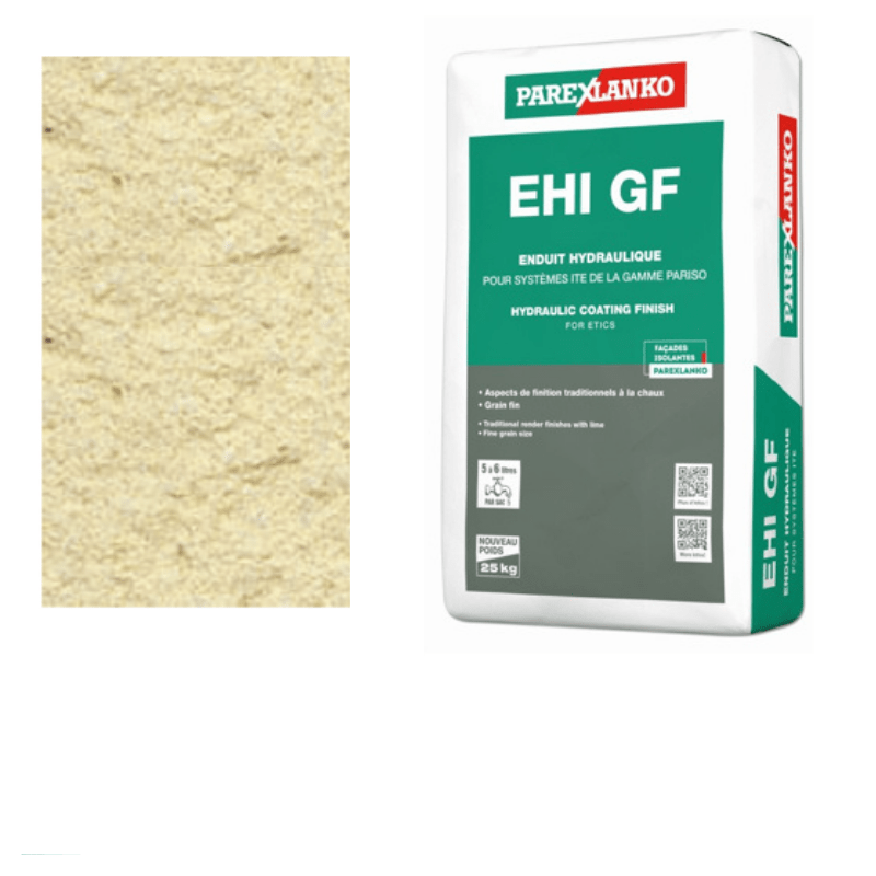 BM003668 Parex EHI GF 25kg J40 Sand Yellow Thin Coat Render