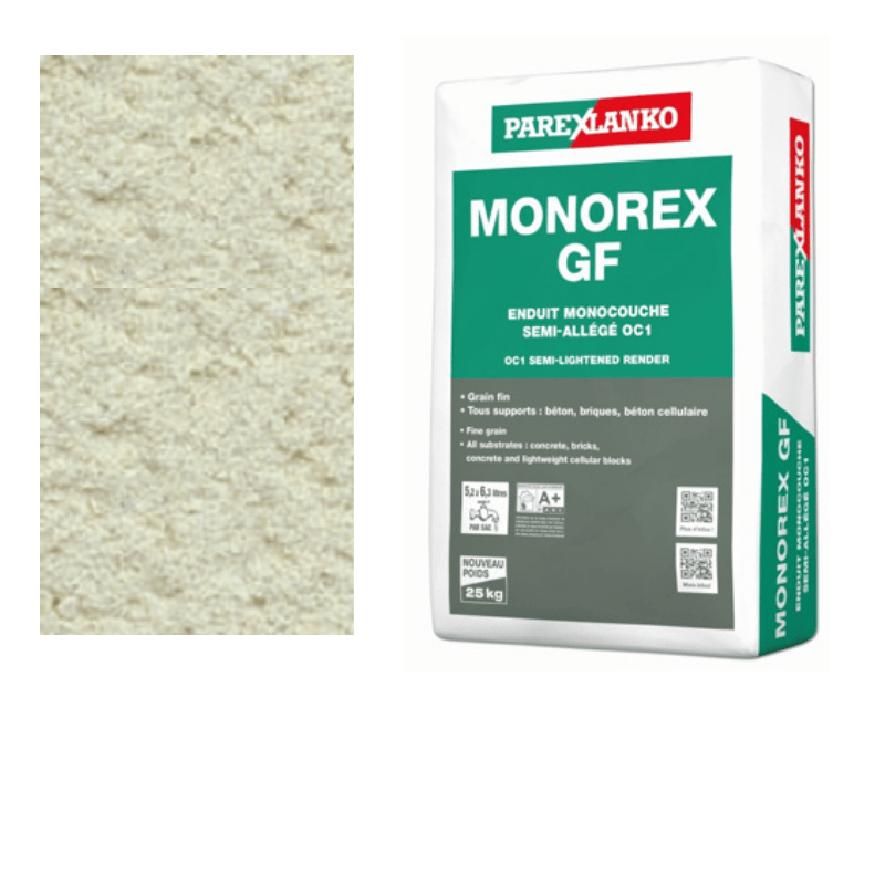 BM004034 Parex Monorex GF 25kg Fine Grain V10 Stone Monocouche One-Coat Render