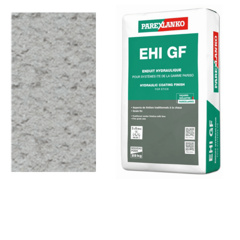 BM004346 Parex EHI GF 25kg G50 Ash Grey Thin Coat Render
