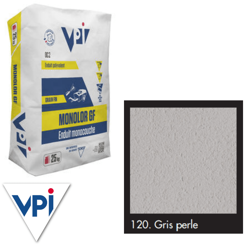 RD00916 VPI VPI Monocal Render GM 120 Gris Perle 25kg 25kg - Price Per bag / 3-5 Working Days Monocal GM
