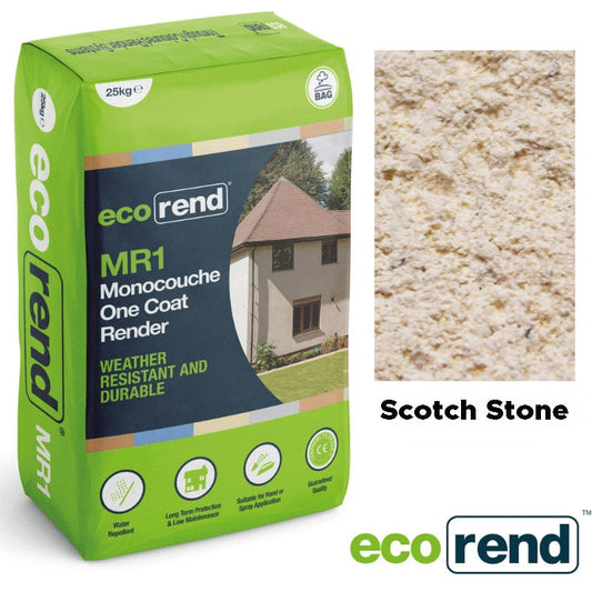 EcoRend MR1 EcoRend Monocouche One Coat Render- 25kg Scotch Stone EcoRend Monocouche Render