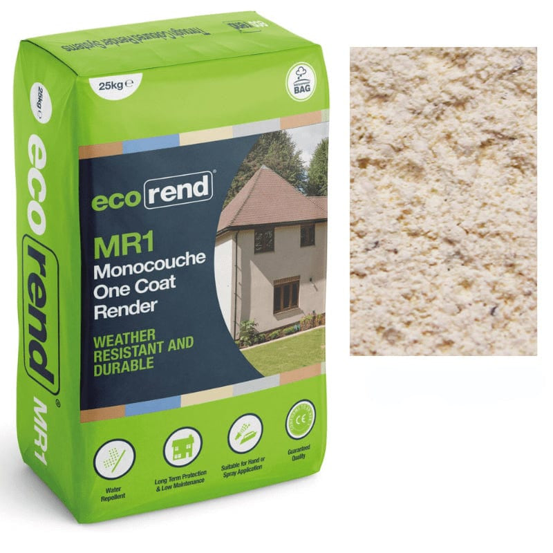 EcoRend MR1 EcoRend Monocouche One Coat Render- 25kg Scotch Stone EcoRend Monocouche Render