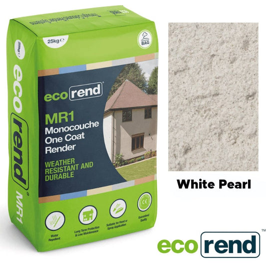 EcoRend MR1 EcoRend Monocouche One Coat Render- 25kg White Pearl EcoRend Monocouche Render