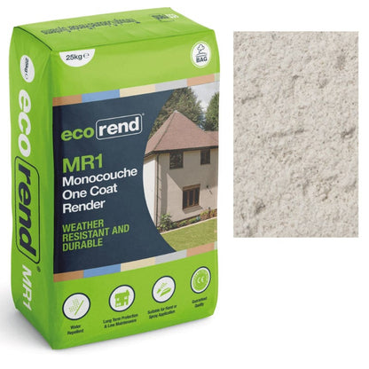 EcoRend MR1 EcoRend Monocouche One Coat Render- 25kg White Pearl EcoRend Monocouche Render