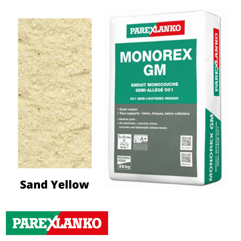 Parex Parex Monorex GM 25kg J40 Sand Yellow | Pallet of 48 Parex Monorex GM