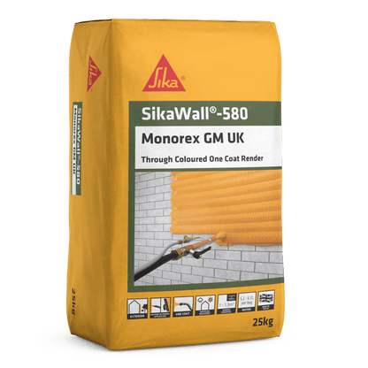 BM011438 Parex Parex (Sikawall 580) Monorex GM LW1 Limestone White 25kg Monocouche One-Coat Render