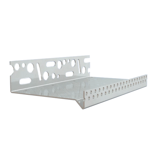 BM004264 100mm Base Starter Track  2.5m (6mm plastic nose) Render Beads & Trim