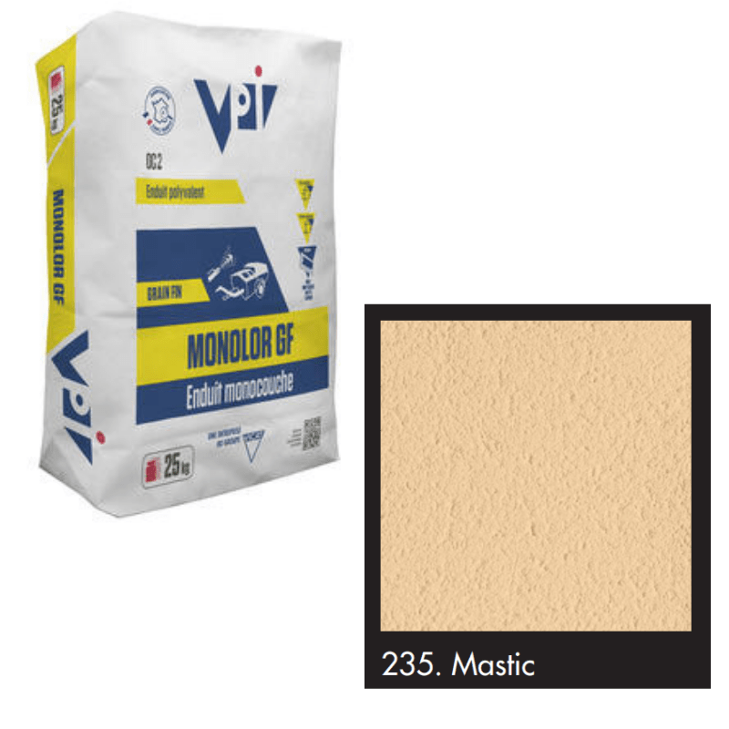 BM004590-48 VPI Monocal Render GM 235 Mastic 25kg - Pallet of 48 Monocouche One-Coat Render