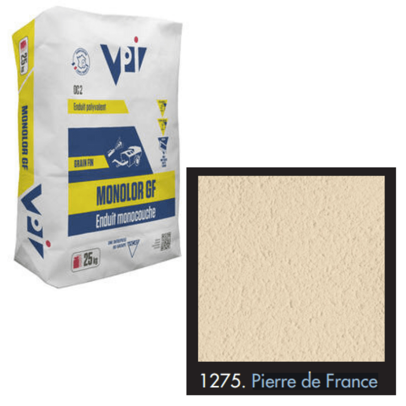 BM004658-48 VPI Monocal GM 1275 Pierre De France 25kg Monocouche One-Coat Render