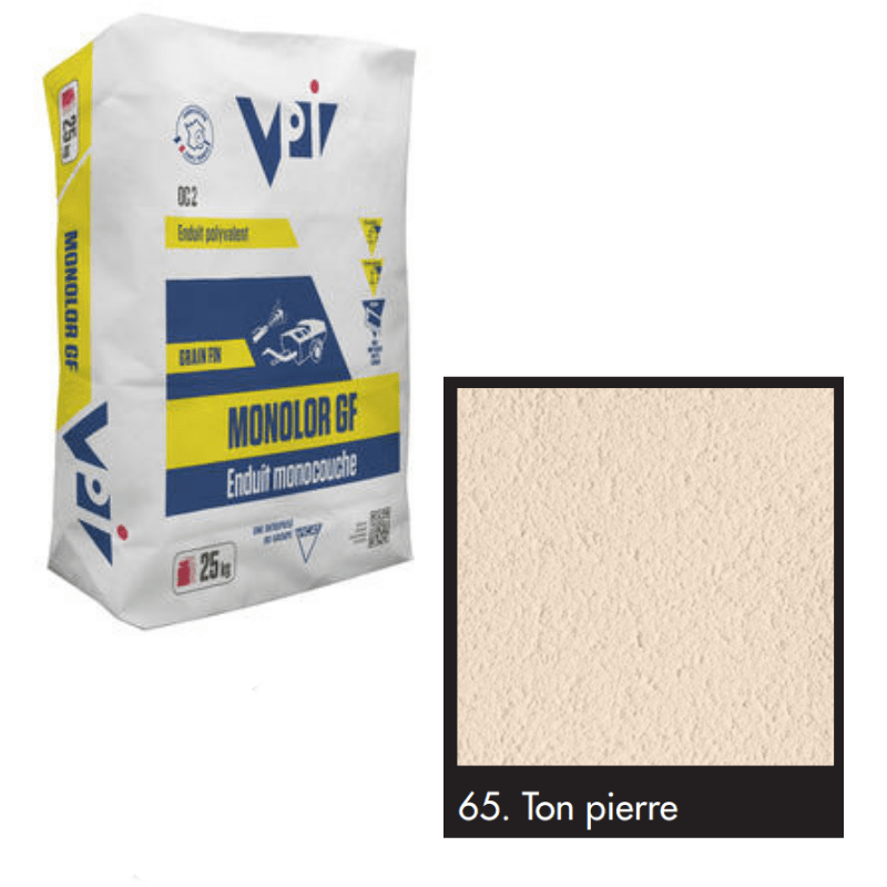 BM004698-48 VPI Monocal Render GM 65 Ton Pierre 25kg  Monocouche One-Coat Render