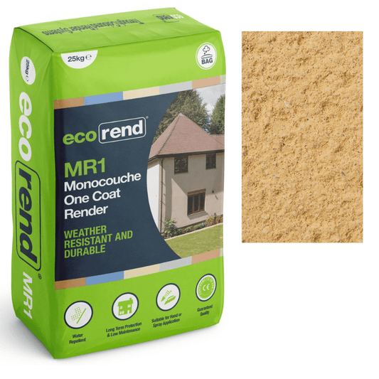 RD00883 EcoRend MR1 EcoRend Monocouche One Coat Render- 25kg Dusk & Dawn Pallet 40 x Bags / 7 Working Days EcoRend Monocouche Render