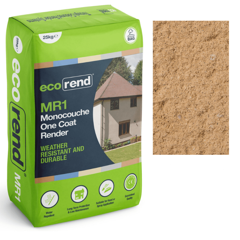 RD00885 EcoRend MR1 EcoRend Monocouche One Coat Render- 25kg Fired Copper Pallet 40 x Bags / 7 Working Days EcoRend Monocouche Render