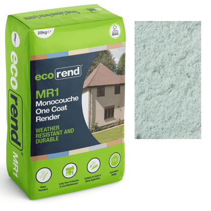 RD00891 EcoRend MR1 EcoRend Monocouche One Coat Render- 25kg Sea Mist Pallet 40 x Bags / 7 Working Days EcoRend Monocouche Render