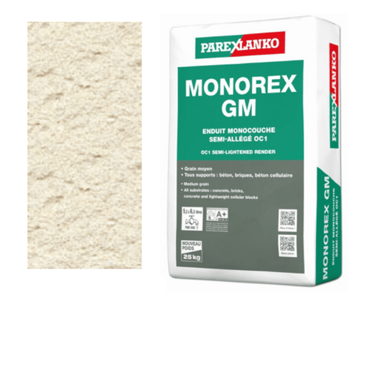 BM002909 Parex Monorex GM 25kg T40 Orange Sand Monocouche One-Coat Render