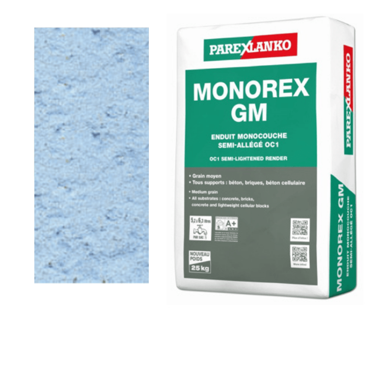 BM003739 Parex Monorex GM 25kg B20 Sky Blue Monocouche One-Coat Render