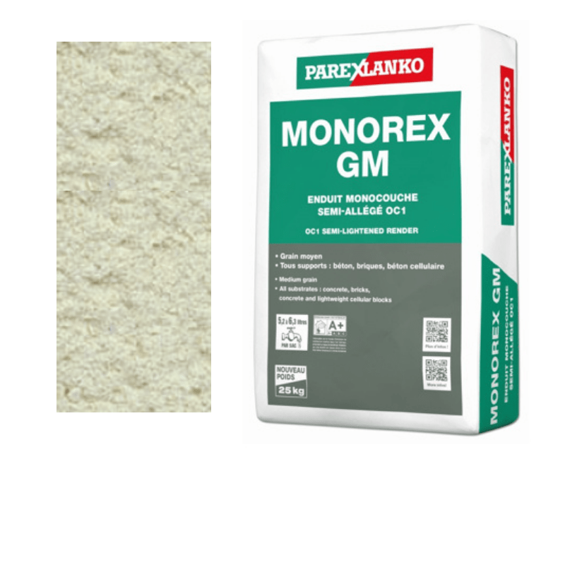 BM003833 Parex Monorex GM 25kg V10 Stone Monocouche One-Coat Render