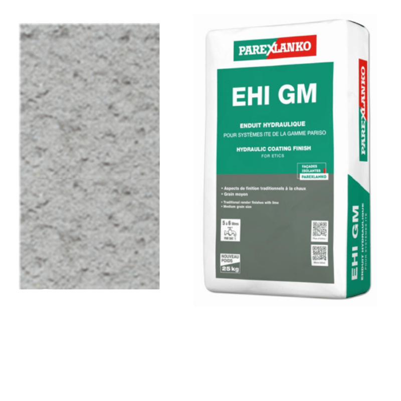 BM004882 Parex EHI GM 25kg G50 Ash Grey Thin Coat Render