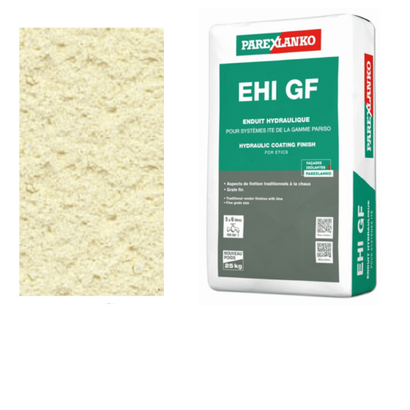 BM004973 Parex EHI GF 25kg 040 Pale Yellow Thin Coat Render
