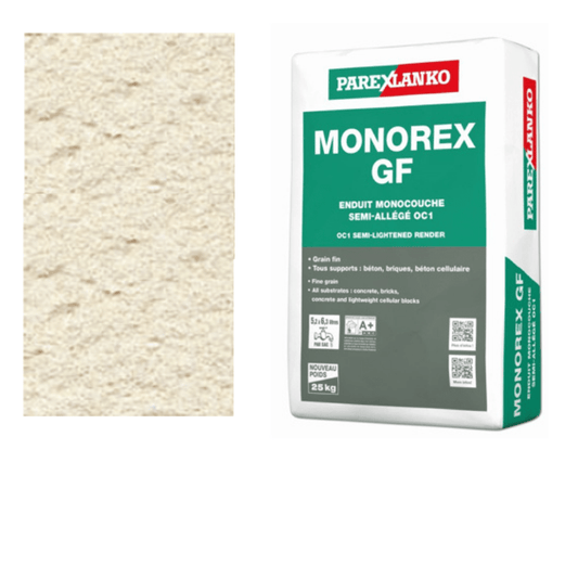 BM005421 Parex Monorex GF 25kg Fine Grain T40 Orange Sand Monocouche One-Coat Render