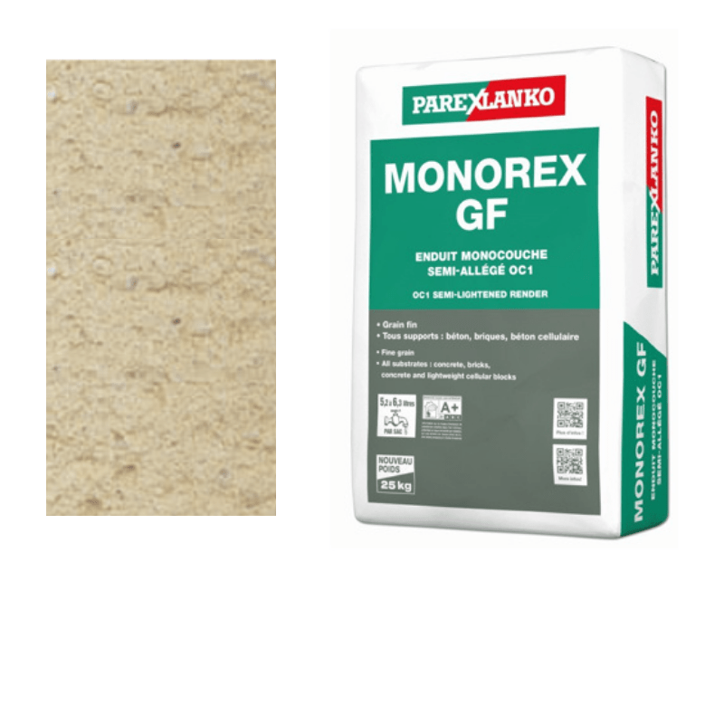 BM005441 Parex Monorex GF 25kg Fine Grain Sandy Earth Monocouche One-Coat Render