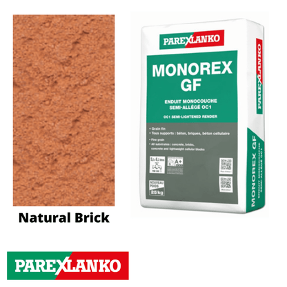 Parex Monorex GF 25kg Fine Grain 090 Natural Brick - RendersDirect