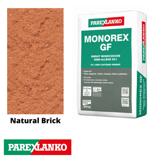 Parex Monorex GF 25kg Fine Grain 090 Natural Brick - RendersDirect