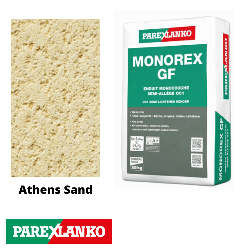Parex Monorex GF 25kg Fine Grain J39 Athens Sand - RendersDirect