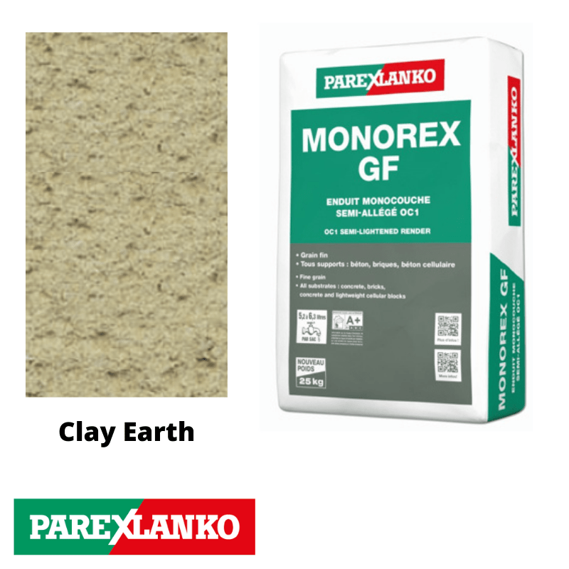 Parex Monorex GF 25kg Fine Grain T30 Clay Earth - RendersDirect