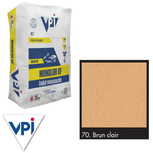 RD00928 VPI VPI Monocal Render GM 070 Brun Clair 25kg 25kg - Price Per bag / 3-5 Working Days Monocal GM