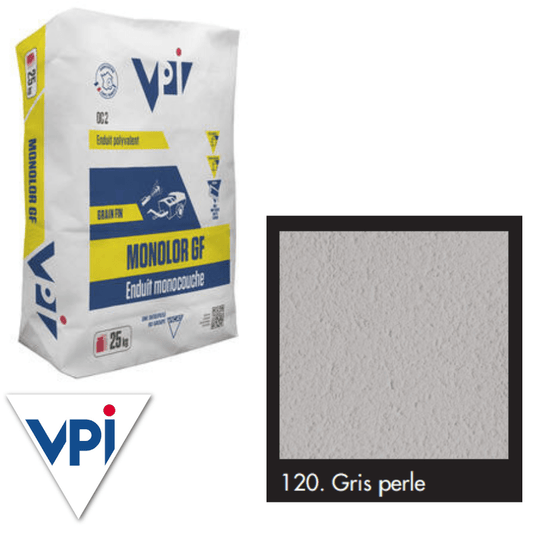 RD00916 VPI VPI Monocal Render GM 120 Gris Perle 25kg 25kg - Price Per bag / 3-5 Working Days Monocal GM